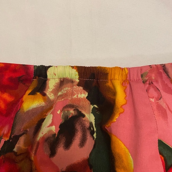 Talbots Skirt Women's Size 14W Floral Pink Lined Cotton Stretch Career - Picture 8 of 10